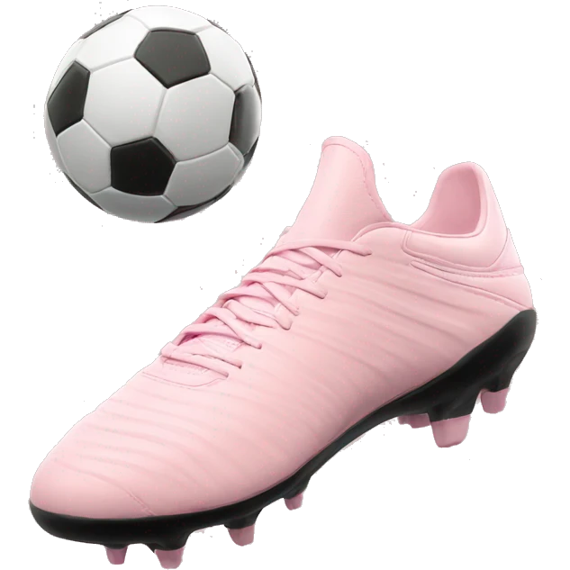 light pink soccer cleats  2 emoji