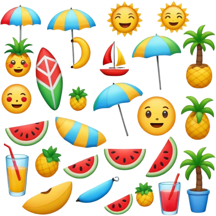 Summer emojis  emoji