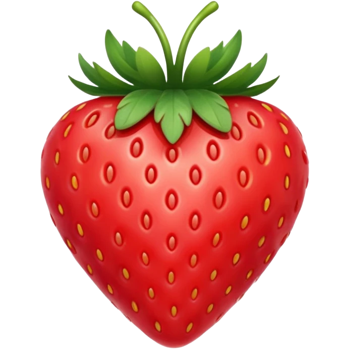 Heart shaped strawberry  emoji