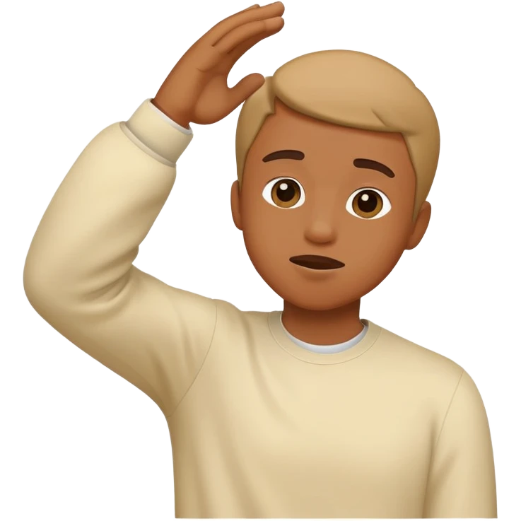 a person doing a dab emoji