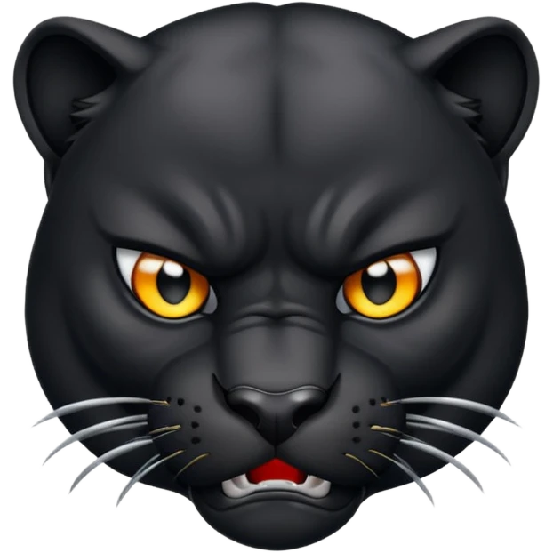 angry panther  emoji