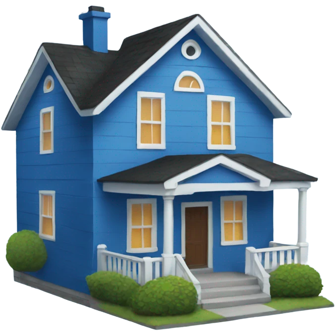 blue home emoji