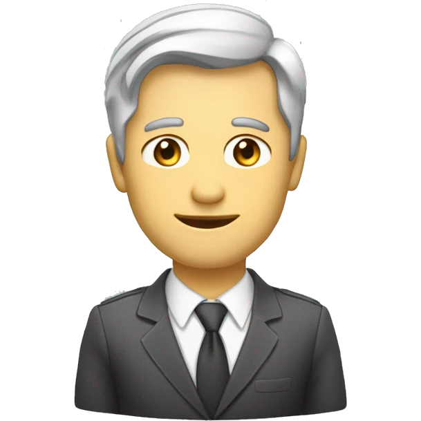 Бизнесмен с айфоном в руке emoji