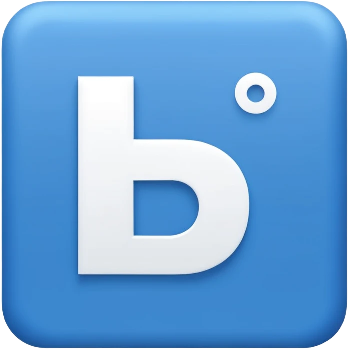 blue square with white letters "HIS" inside emoji