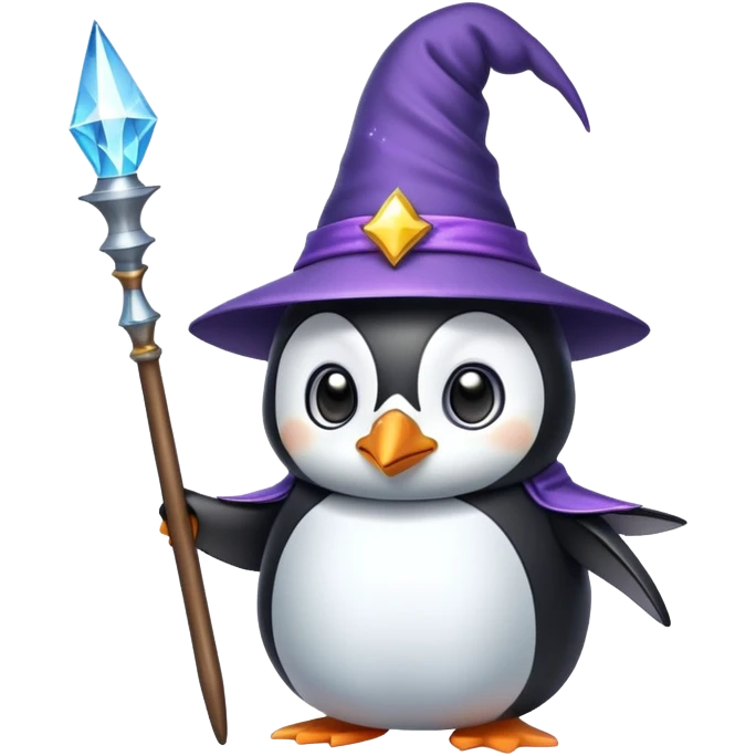 Penguin Wizard emoji