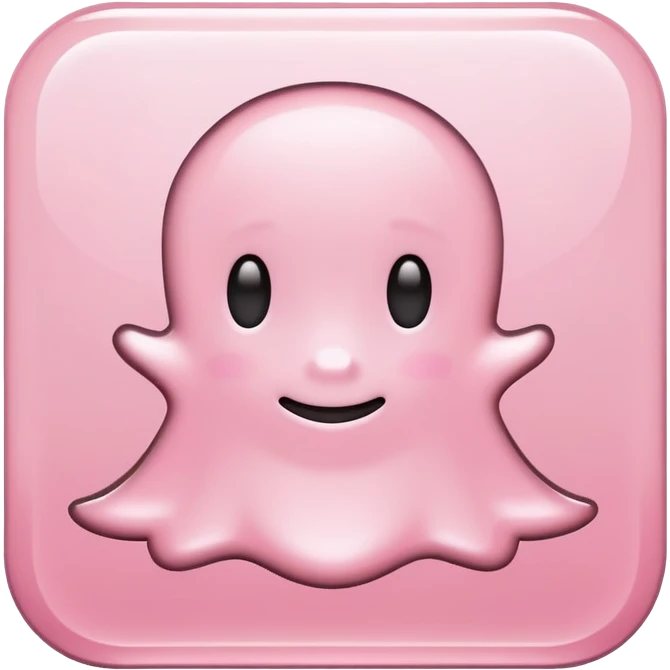 Light pink snapchat emoji
