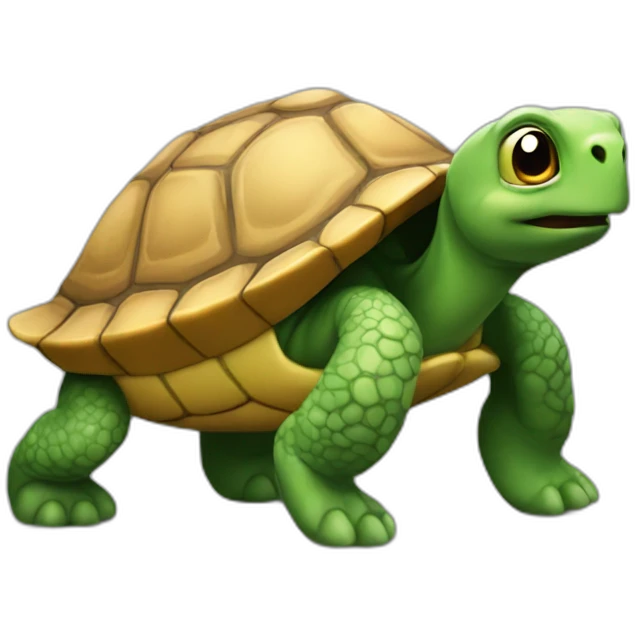 Chat sur tortue emoji