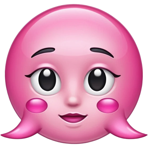 glitter pink gloss emoji