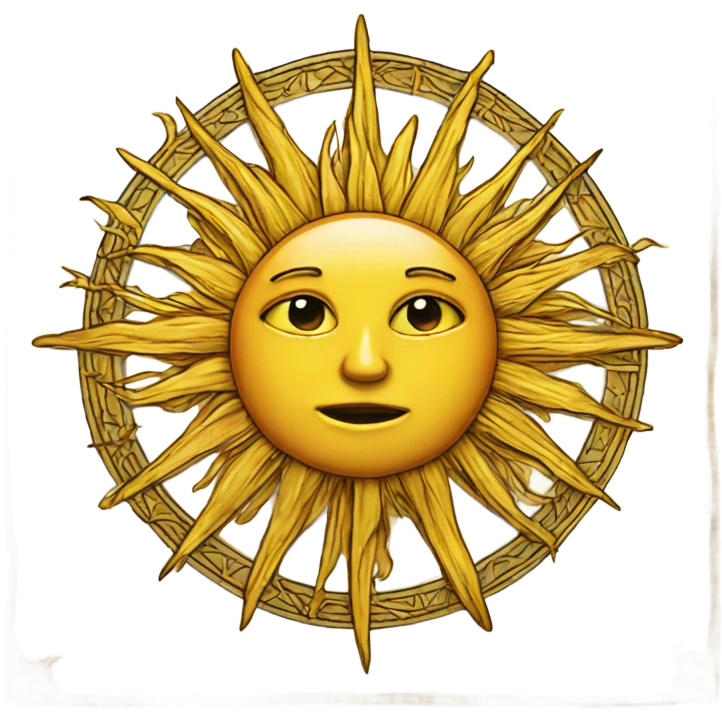 the sun tarot card  emoji