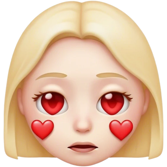 emoji with heart eyes but sad  emoji