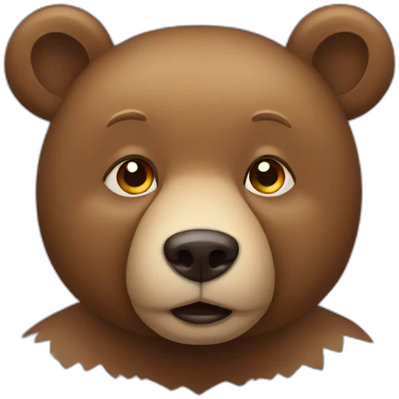 Autistic bear emoji
