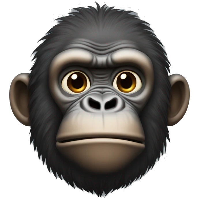 Ape with hands on his cheeks emoji