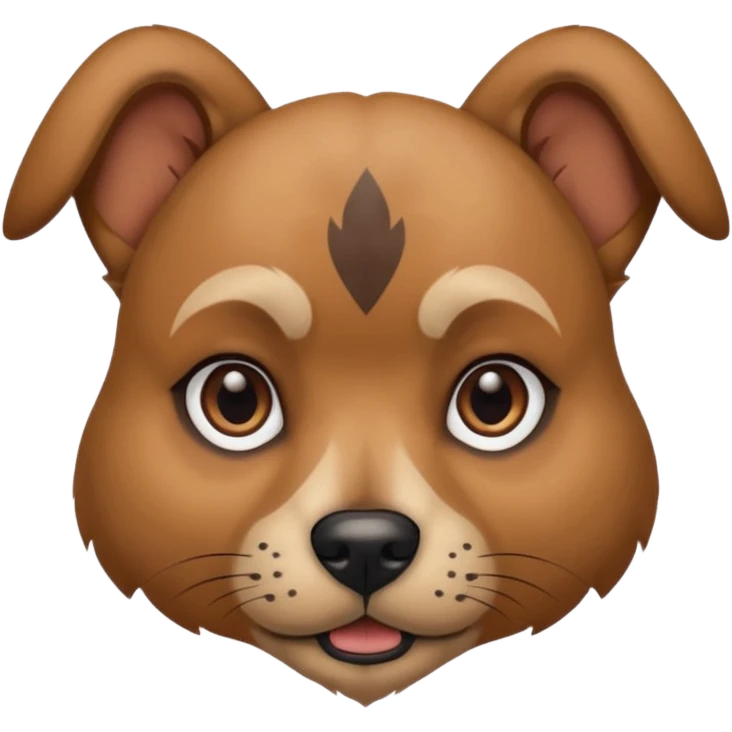 dog with face tattoo emoji