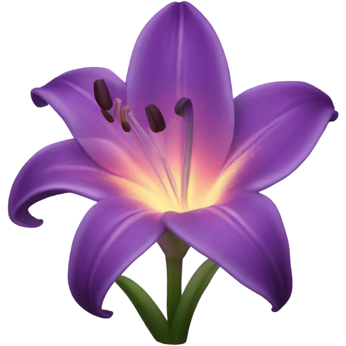 Purple sunset aura lily flower emoji