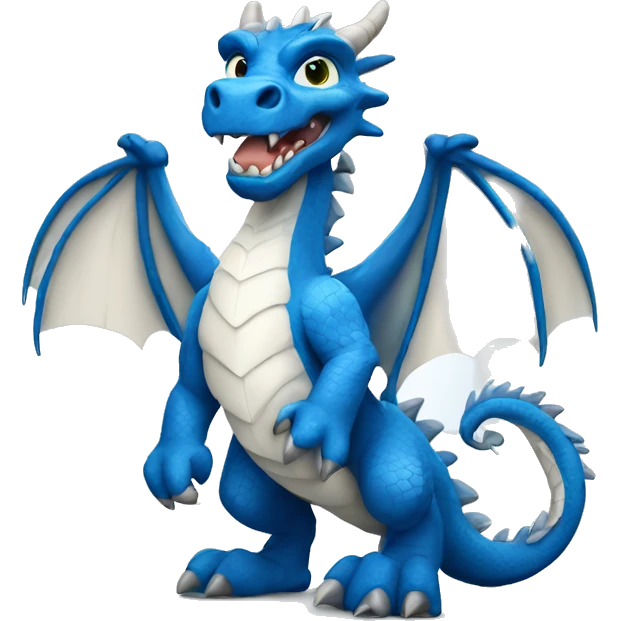 Dragon wearing blue and white finland shirt emoji