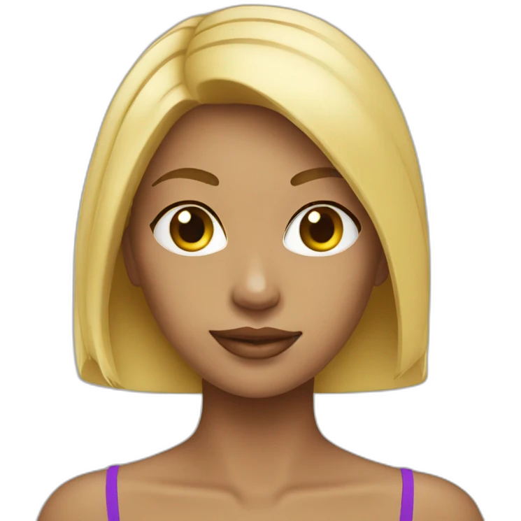 Girl bikini blonde emoji