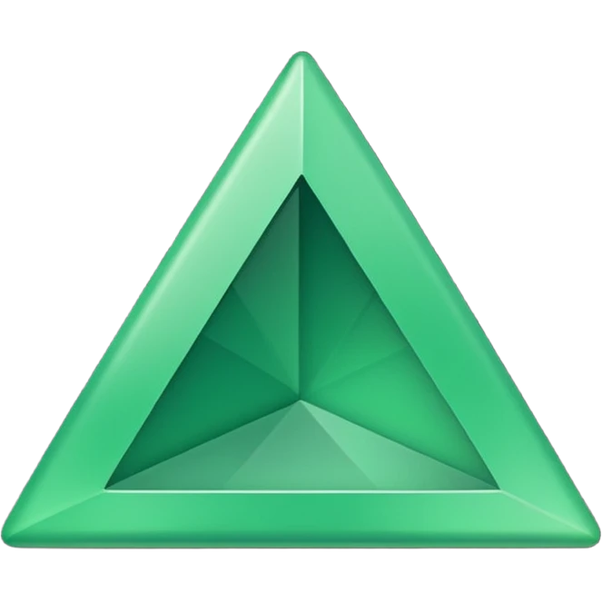 small green up triangle emoji