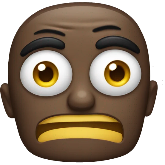 Cringe face emoji
