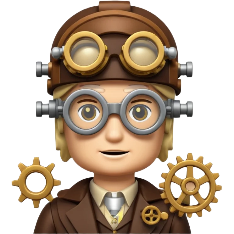 Steampunk Inventor lego emoji