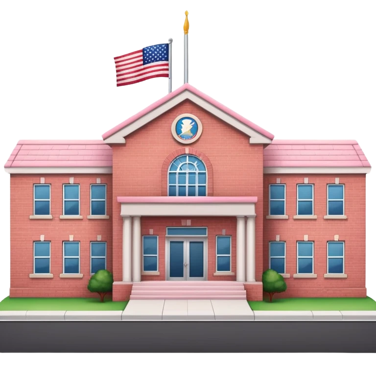 Light pink school emoji