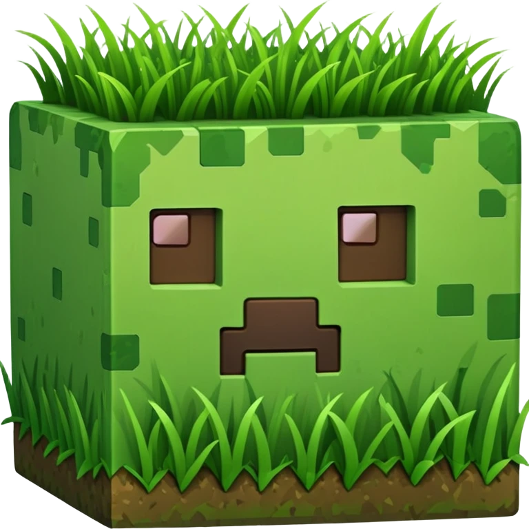 Minecraft grass block emoji