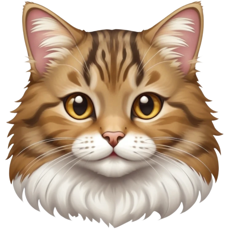 Tabby cat with white paws emoji