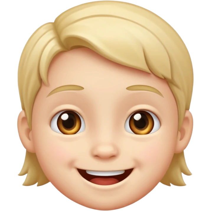 Smiling with kiding emoji