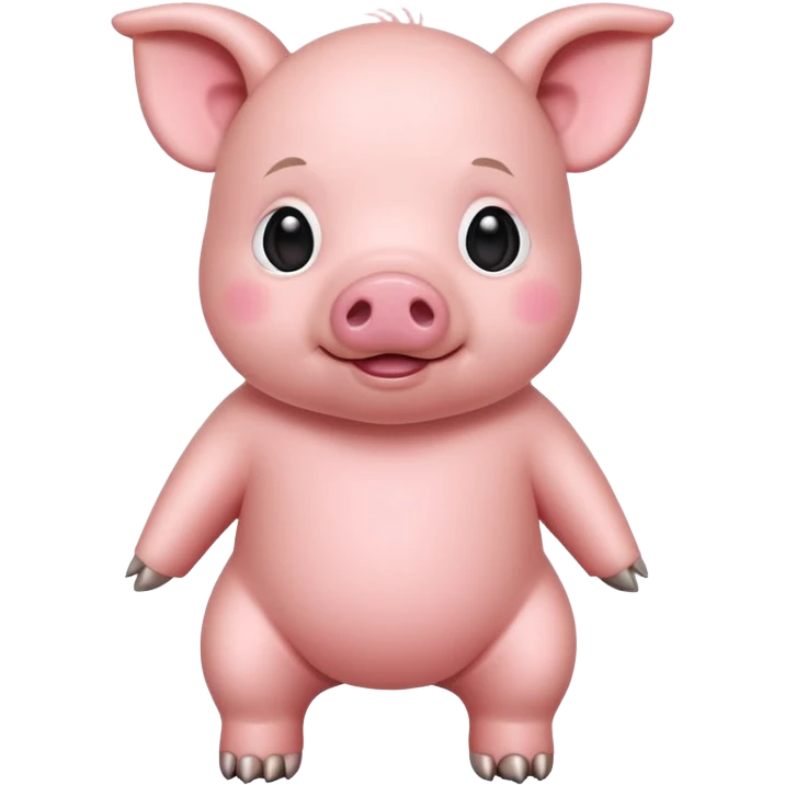 full body baby pig emoji