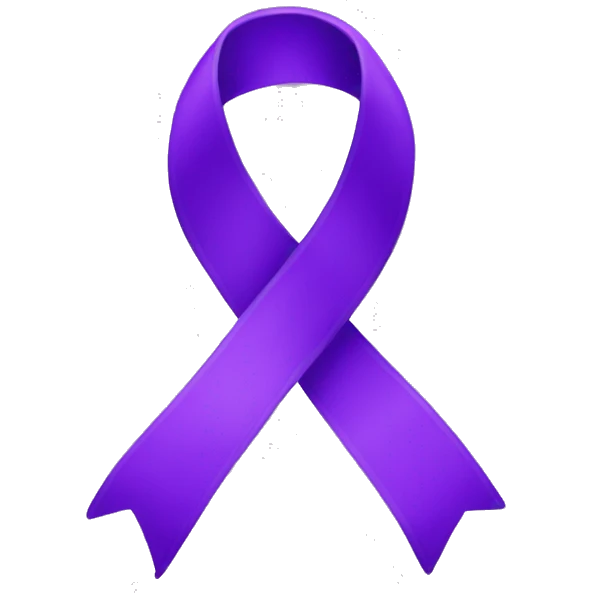 purple ribbon emoji