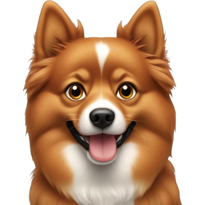 red spitz dog emoji