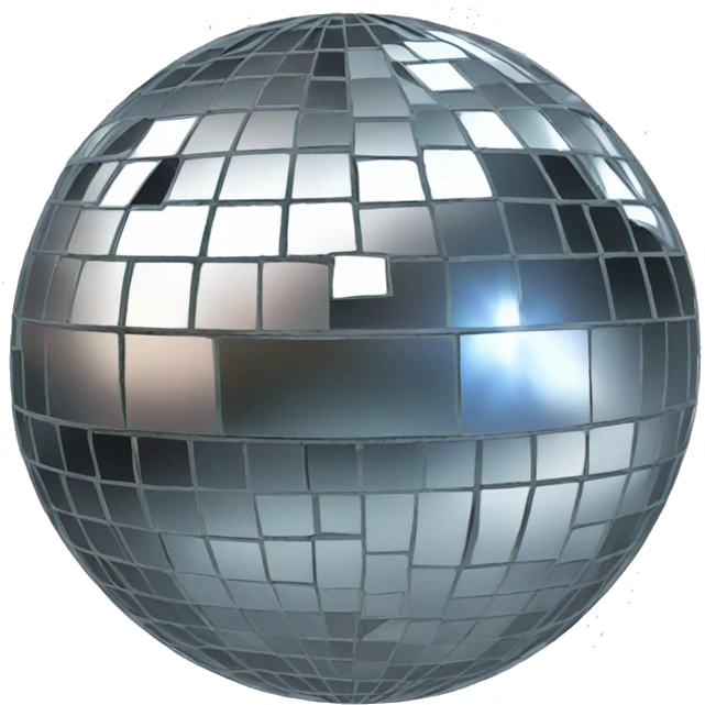 Mirrorball with bits missing emoji