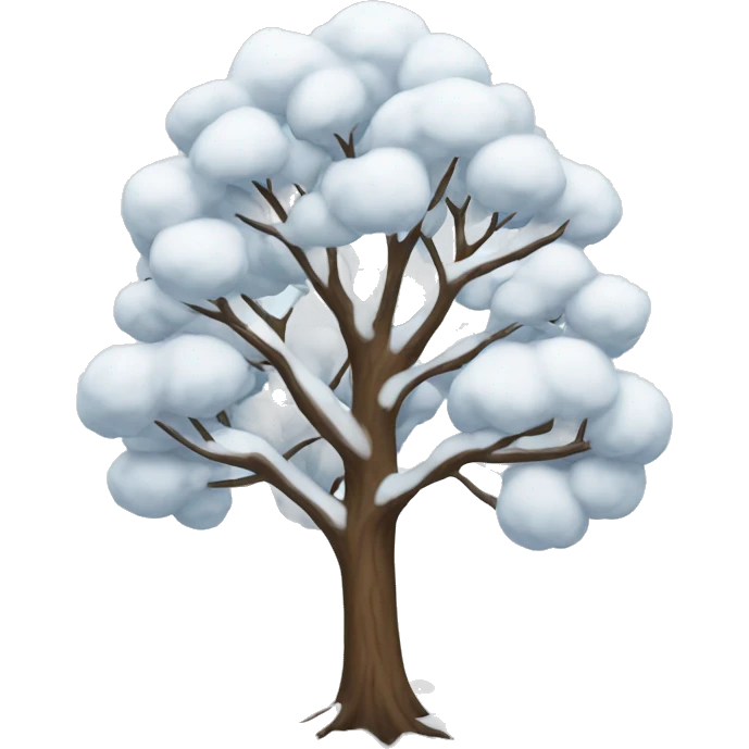 Winter tree emoji