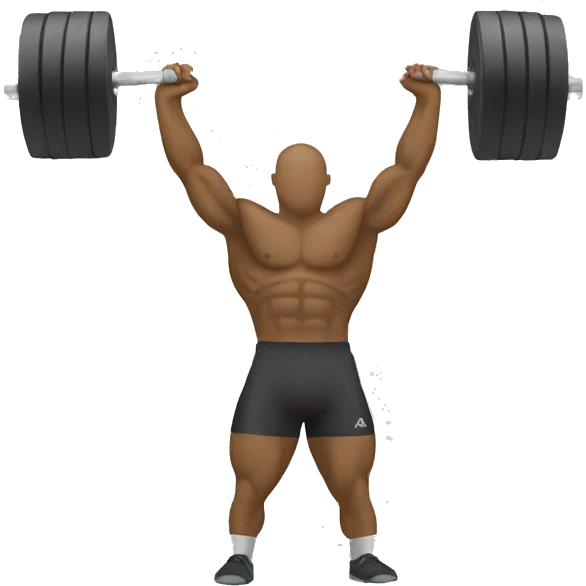 A weightlifting weight  emoji