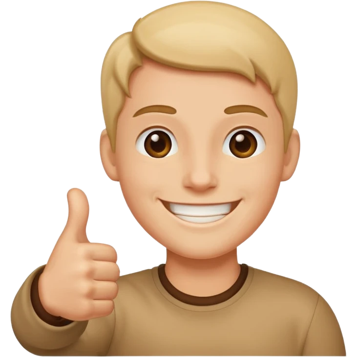 Smile with thumbs up  emoji