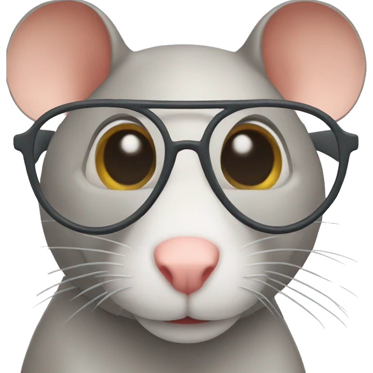 a rat wearing apple vision pro emoji
