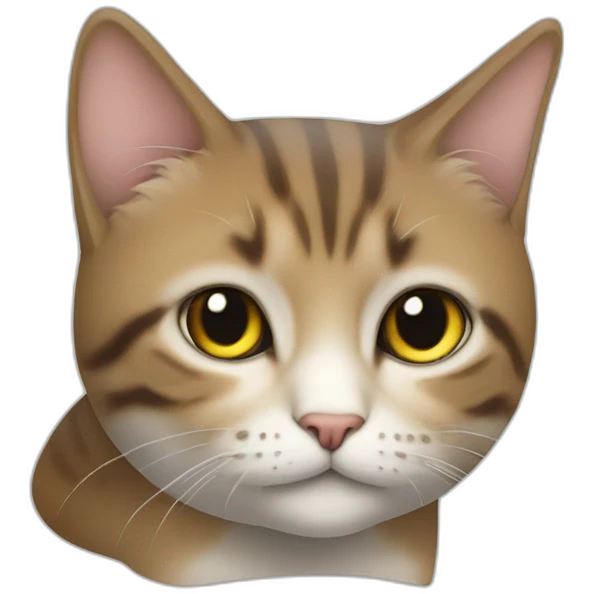 un chat qui fait un doit doneur emoji
