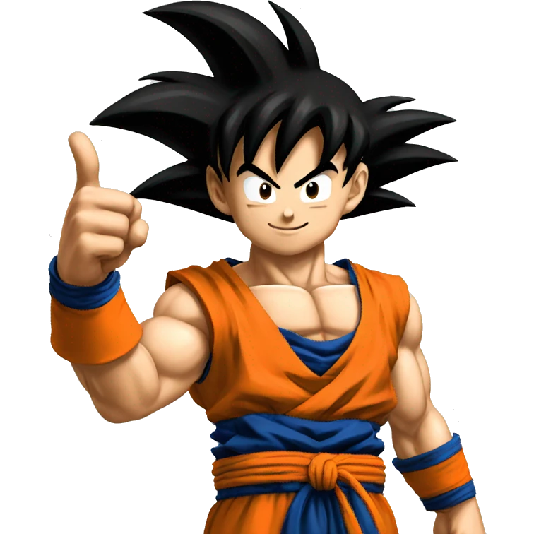 Goku thumb up emoji