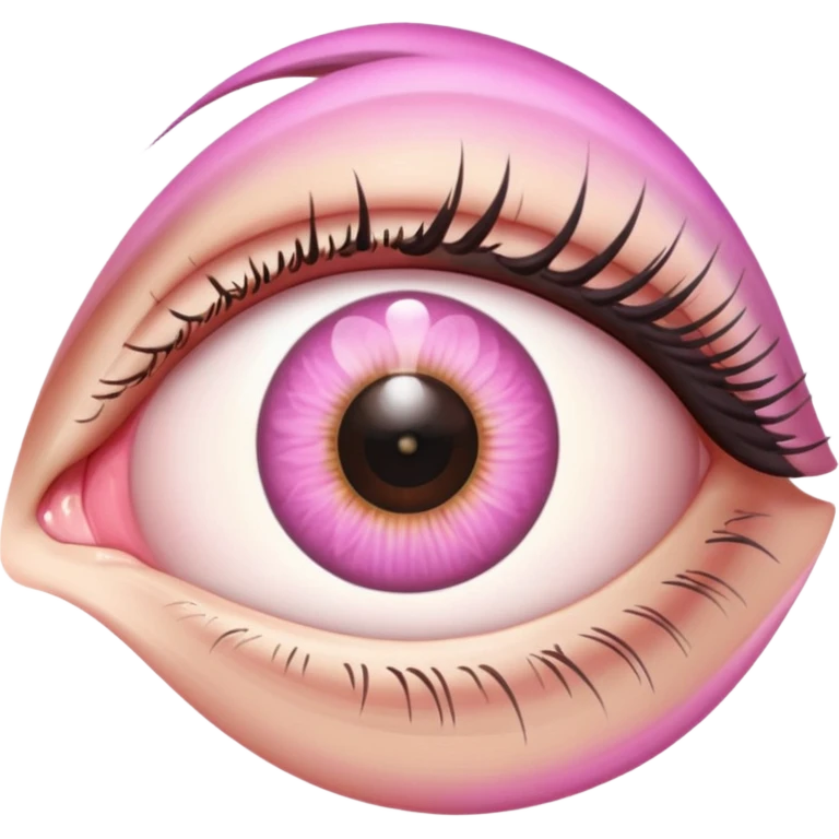 Eye with pink iris emoji