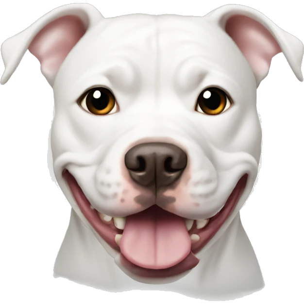 White pitbull  emoji