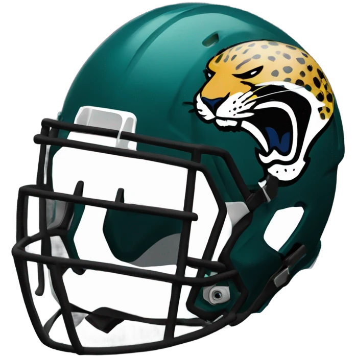 Jacksonville jaguars black football helmet emoji