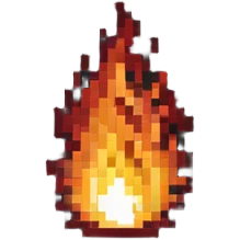 long horizontal fire flame emoji