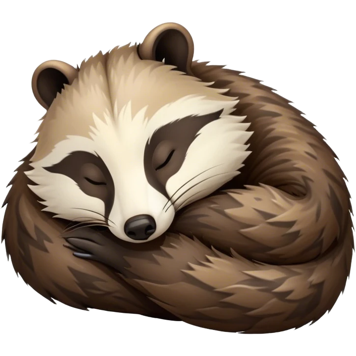 Badger sleeping emoji