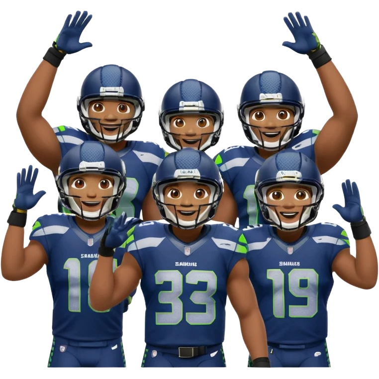 Seahawks celebrating emoji
