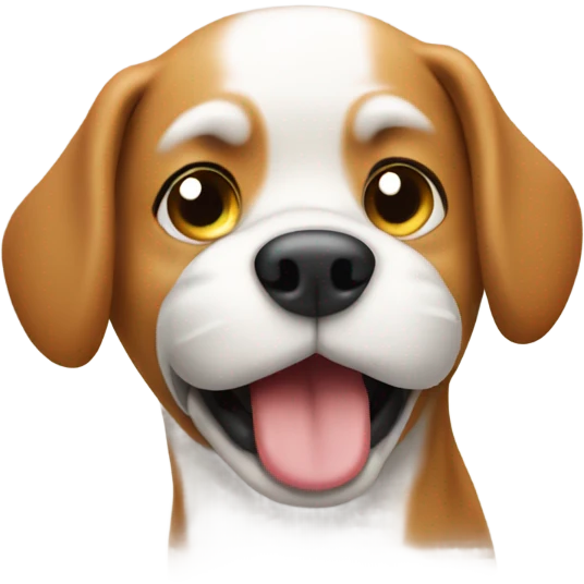 Dog farting emoji