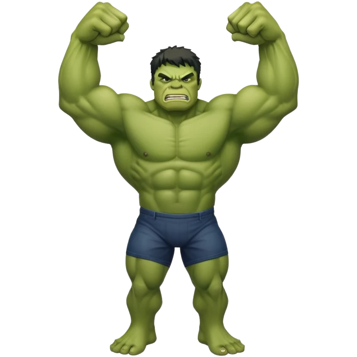 hulk superhero green muscular emoji