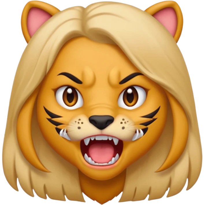 A girl growling like rawr silly vibes but make it an emoji not real human emoji
