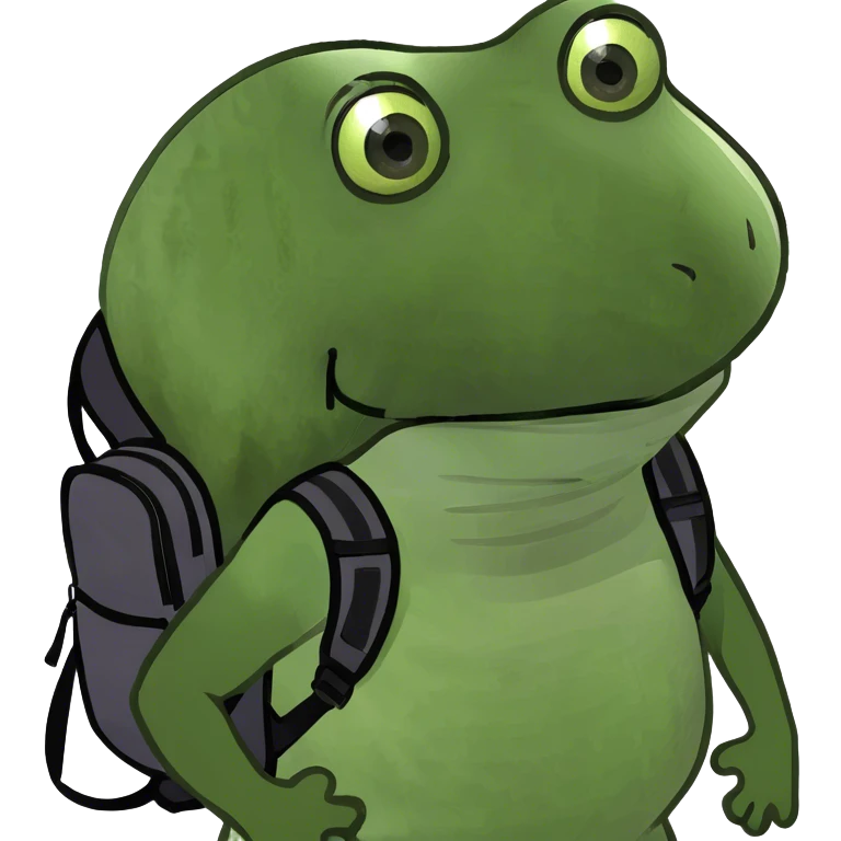 bufo with backpack emoji