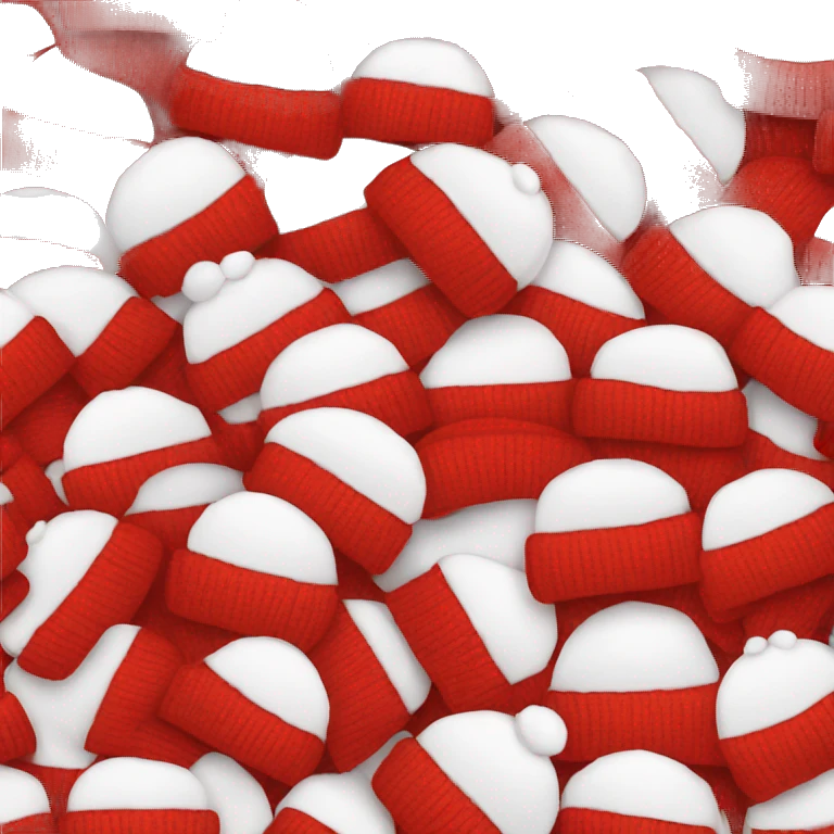 red and white toque emoji