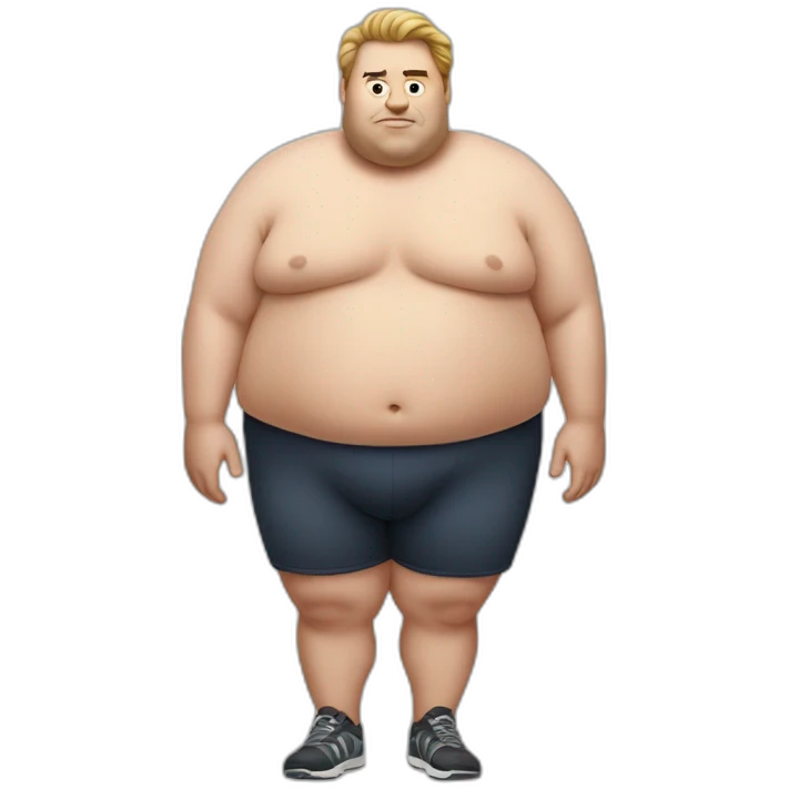 Obese man with large glutes emoji
