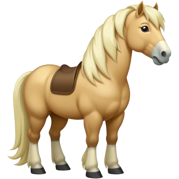 Fjord Horse brunblakk emoji